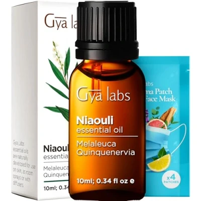 Abbildung von Gya Labs Ätherisches Niaouli Öl Diffusor 100% Reines Natürliches für Haut, Aromatherapie, Kerze &amp; Seife Frischer, Erdiger Kampferartiger Duft (10ml)