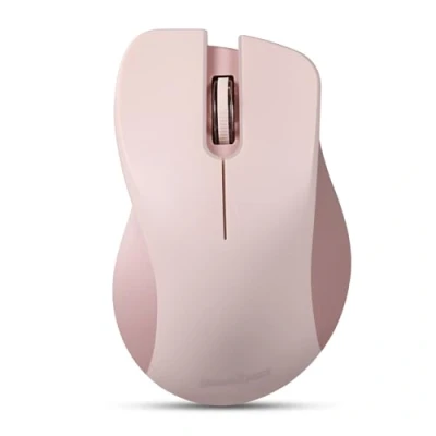 Abbildung von Perixx PERIMICE 621P Kabellose Maus Silent Click mit Ergo Design Kompatibel für Desktop und Laptop PC Kabellos 2.4 GHz Rosa