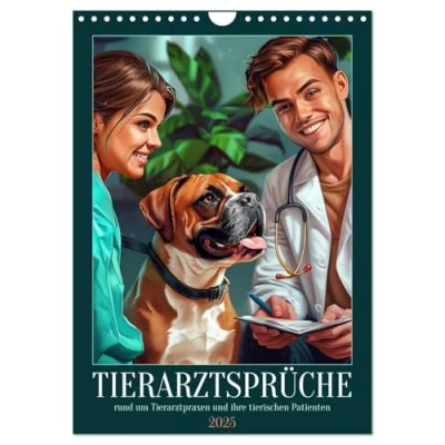 Abbildung von Tierarztsprüche (Wandkalender 2025 DIN A4 hoch), CALVENDO Monatskalender