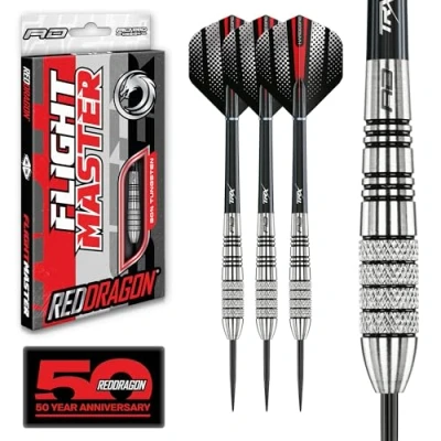 Abbildung von RED DRAGON Sidewinder 27g Flightmaster Tungsten Steel Darts Set with Flights and Shafts