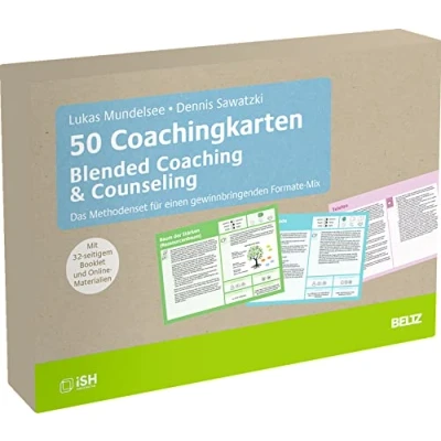 Abbildung von 50 Coachingkarten Blended Coaching &amp; Counseling: Das Methodenset für einen gewinnbringenden Formate Mix. Mit 32 seitigem Booklet und Online Materialien