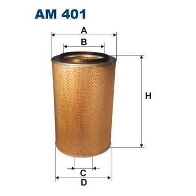 Abbildung von FILTRON AM 401 Luftfilter 471 305 Filtereinsatz