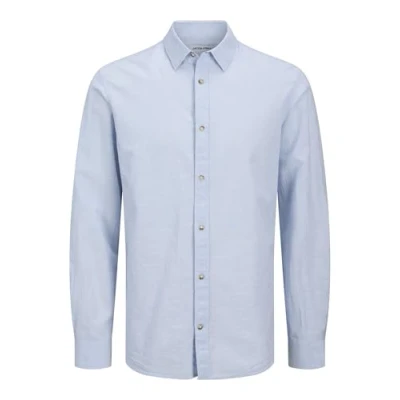 Abbildung von Jack &amp; Jones Comfort FIT Hemd, Herren, Größe: Large, Chambray blue