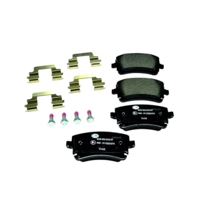 Abbildung von HELLA 8DB 355 010 971 Bremsbelagsatz nicht für Verschleißwarnanzeiger vorbereitet mit Bremssattelschrauben Zubehör AUDI: A6 C6 Avant, A4 B7 Avant