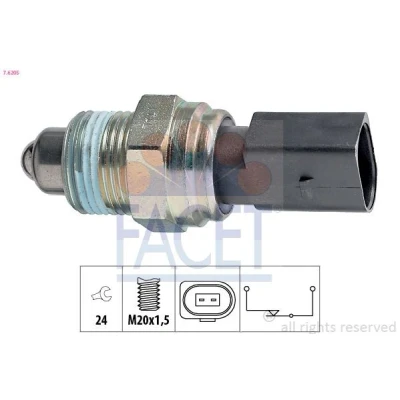 Abbildung von FACET 7.6205 Schalter, Rückfahrleuchte Made in Italy OE Equivalent VOLKSWAGEN: Golf 4, 4 Variant, AUDI: A3 Hatchback
