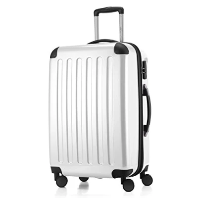 Abbildung von HAUPTSTADTKOFFER Alex Mittelgroßer Hartschalenkoffer, 4 Rollen, Koffer, Trolley, Rollkoffer, Reisekoffer, Volumenerweiterung, 65 cm, 74 Liter, Weiß