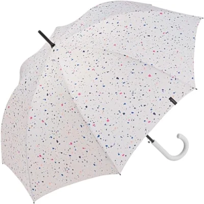 Abbildung von Esprit Stockschirm mit Automatik Terrazzo Dots White Sand