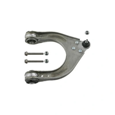 Abbildung von febi BILSTEIN 33348 Querlenker Plus mit Anbaumaterial Trag /Führungsgelenk, Lager Vorderachse rechts, oben Aluminium