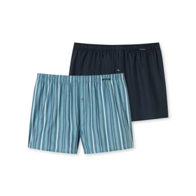 Abbildung von Schiesser Herren 2 Pack Boxershorts Baumwolle Web Multipack Webboxer, Sortiert 14_180202, 4