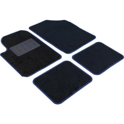 Abbildung von START ESSENTIAL 9708 Fußmattensatz Textil, PVC, PP (Polypropylen) vorne und hinten 4 Blau, schwarz