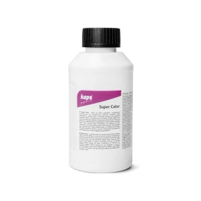 Abbildung von Lederfarbe für Naturleder, Sythetik und Textil. Entwickelt Super Color Kaps 500ml, Tiefbraun 174