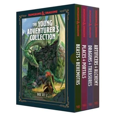 Abbildung von The Young Adventurer&#039;s Collection Box Set 2 (Dungeons &amp; Dragons 4 Book Boxed Set): Beasts Behemoths, Treasures, Places Portals, ... Guides)