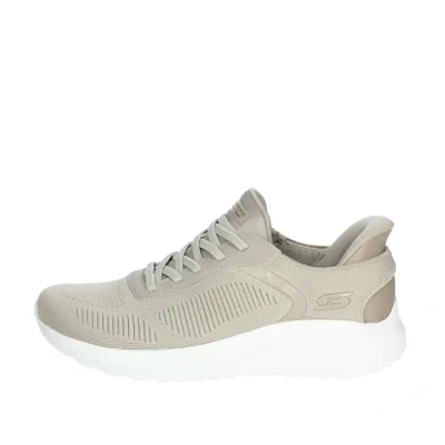 Abbildung von Skechers Damen Bobs Squad Chaos Sneaker, Taupe, 39.5 EU