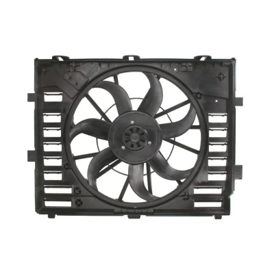 Abbildung von NRF 47857 Lüfter 517 12 600 mit Kühlerlüfterrahmen (Zarge), bürstenloser Motor