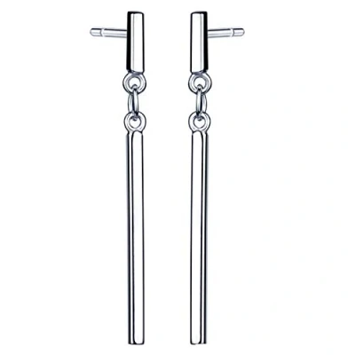 Abbildung von Unendlich U Elegant Damen Ohrhänger 925 Sterling Silber Stab Stäbchen Ohrstecker Ohrringe Ohrschmuck,