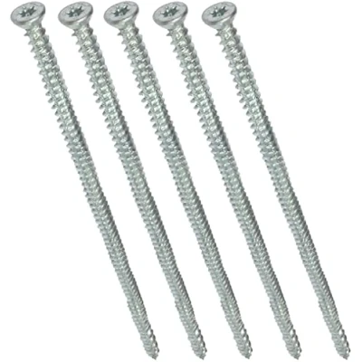 Abbildung von AERZETIX C48390 Satz von 5 Schraubanker betonschrauben ankerschrauben direkt für beton Ø7.5x212mm senkkopf konisch mit abdruck stern T30 direkte befestigung ohne dübel