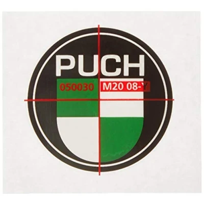 Abbildung von Sticker/Plakette Puch (grün/weiß)
