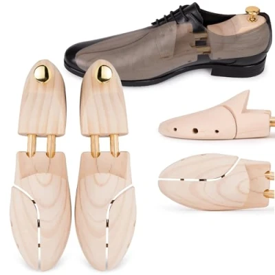 Abbildung von SULPO Schuhspanner Herren &amp; Damen aus Kiefernholz Schuhformer Holz Holzschuhspanner für Längere Haltbarkeit Ihrer Schuhe Elegantes Design