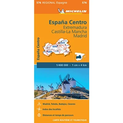 Abbildung von Extremadura / Madrid Castilla la Mancha (576): Wegenkaart Schaal 1 : 400.000 (Regionale kaarten Michelin, Band 576)
