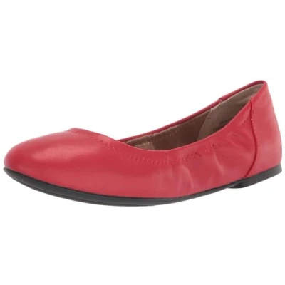 Abbildung von Amazon Essentials Damen Belice Ballerinas, Kräftiges Mohnrot, 38 EU Weit
