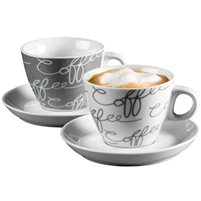 Abbildung von Ritzenhoff &amp; Breker Cappuccino Set Cornello 4 teilig, Grau, 180 ml, 2 Stück (1er Pack)
