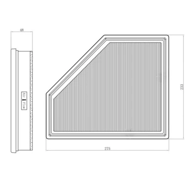 Abbildung von FEBI BILSTEIN 173461 Luftfilter 48 233 275 Filtereinsatz mit Vorfilter BMW: 3 Saloon, Touring