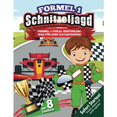 Abbildung von Auto Schatzsuche Kindergeburtstag für Fans ab 8 Jahren: Die Formel 1 ohne Pokal? Eine Katastrophe! Kreative Schnitzeljagd begeisterte Rennfahrer! (Bravo Schatzsuche)