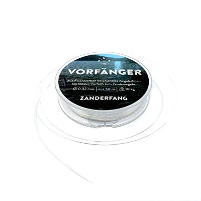 Abbildung von Zanderfang Zander Vorfach Fluorocarbon Angel Schnur für und Barsch Vorfänger 0,32mm 50m