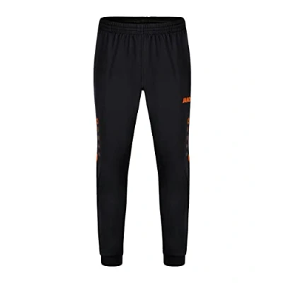 Abbildung von JAKO Unisex Kinder Trousers Polyesterhose Challenge, Schwarz/Neonorange, 164 EU