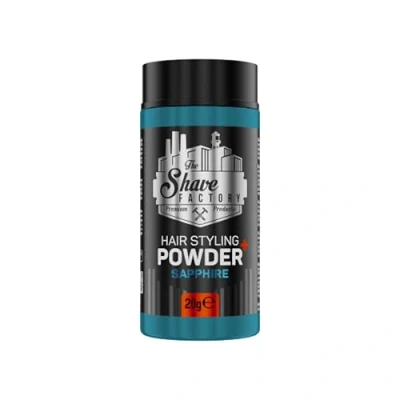 Abbildung von The Shave Factory Ultra Hold Hair Styling Powder Professionelles Haar Puder für langanhaltende Fixierung, Volumen Boost und gestyltes 20g (Sapphire)