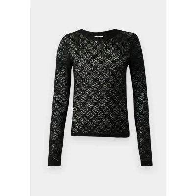 Abbildung von Noisy May Nmjudith L/S LACE TOP NOOS Langarmshirt, Damen, Größe: XS, Black