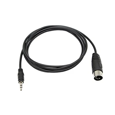 Abbildung von 5 poliges Din MIDI Kabel, CERRXIAN 3,5 mm (1/8 Zoll) TRS Stereo Stecker auf poliger Stecker, professioneller Premium Audio Adapter für Bang &amp; Olufsen, Naim, Quad.Stereo Systeme
