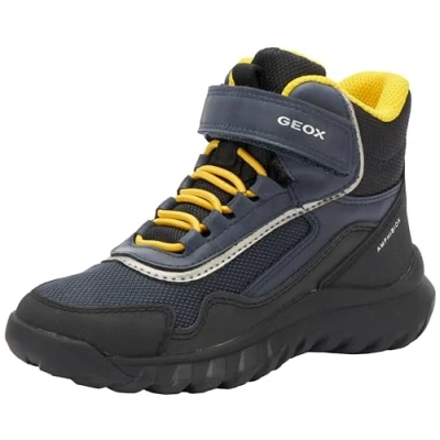 Abbildung von Geox J SIMBYOS Boy B ABX Sneaker, Navy/Yellow, 39 EU
