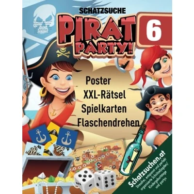 Abbildung von Piraten Schatzsuche Schnitzeljagd Kindergeburtstag ab 6 Jahren: Findet das geheimnisvolle Piratenarmband (Papierschmuck), euch direkt zum Piratenschatz führt. Los geht&#039;s! (Bravo Schatzsuche)