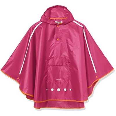 Abbildung von Playshoes Unisex Kinder Regen poncho Faltbar Regenjacke Regenmantel Regenbekleidung, Beere, XL EU