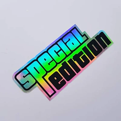 Abbildung von folien zentrum Special Edition Oilslick Schwarz 11 x 4,5 cm hochwertiger Aufkleber Auto Tuning OEM &amp; JDM Sticker Lustige für Autoaufkleber Made in Germany