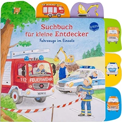 Abbildung von Suchbuch für kleine Entdecker. Fahrzeuge im Einsatz: Erster Suchspaß ab 18 Monaten