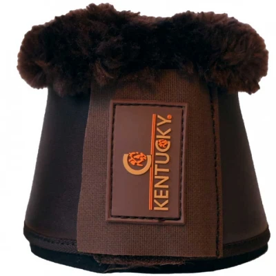 Abbildung von Kentucky Horsewear Hufglocken Sheepskin Leather Braun/Braun XL