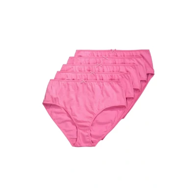 Abbildung von Ulla Popken LOT DE 5 Unies JUSQU&#039;À LA Taille Slip, Damen, Größe: 58/60, Pink