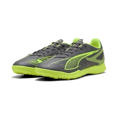 Abbildung von Puma Ultra 5 PLAY Fußballschuh Multinocken, Herren, Größe: 40, Matte aged silver/yellow alert Schuhe