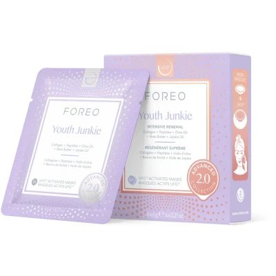 Abbildung von Youth Junkie Advanced Collection 2.0 UFO aktivierte Gesichtsmaske Feuchtigkeitsspendendes Facial Anti Aging Beauty &amp; Pflege Kollagen Olivenöl Alle Hauttypen Trocken, faltig 6 Stk