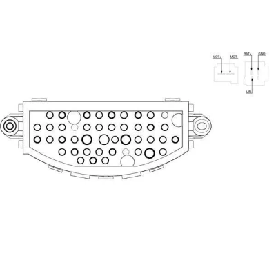 Abbildung von MAHLE ORIGINAL ABR 22 000S Regler, Innenraumgebläse BMW: 3 Saloon