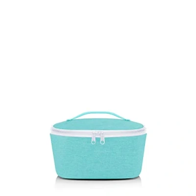 Abbildung von reisenthel coolerbag S pocket Kühltasche mit Obermaterial aus recycelten PET Flaschen Ideal für das Mittagessen unterwegs, Couleur:twist ocean