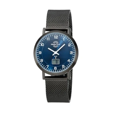 Abbildung von Master Time Funk Quarz Damen Uhr Analog Digital mit Edelstahl Milanaise Armband MTLS 10742 32M