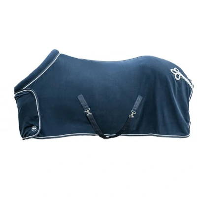 Abbildung von HKM Fleecedecke mit Kragen Dunkelblau 125/175