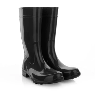 Abbildung von LEMIGO Damen Gummistiefel Wasserdicht Hohe Regenstiefel Gartenschuhe 967 Ilse (Schwarz, 40)