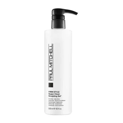 Abbildung von Paul Mitchell Super Clean Sculpting Gel stark fixierendes Haar verleiht Glanz und Struktur, Styling ideal für alle Haartypen, 500 ml