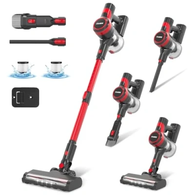 Abbildung von Stanew Akku Staubsauger, 4 in 1 Staubsauger Kabellos, 150W Leichter Handstaubsauger, 22,2V Akkusauger, 40Min Laufzeit, 800ml Vacuum Cleaner, Akkusauger für Teppich, Tierhaare, Auto