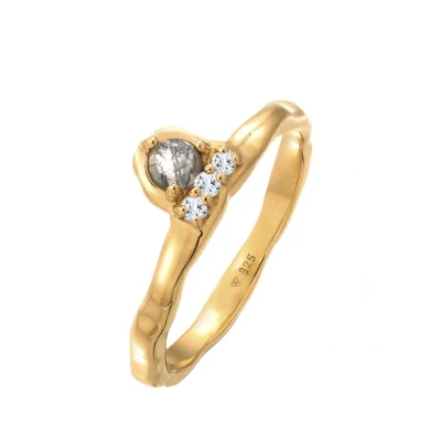 Abbildung von Elli Organic LOOK Ring goldcoloured, Damen, Größe: 54, Gold coloured