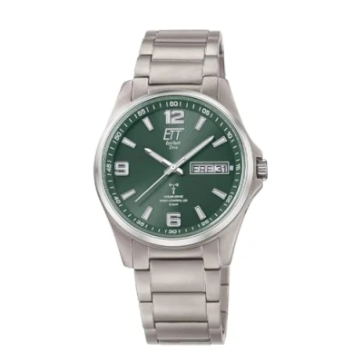 Abbildung von ETT Eco Tech Time Funk Solar Herren Uhr Analog mit Titan Armband EGT 11603 81M